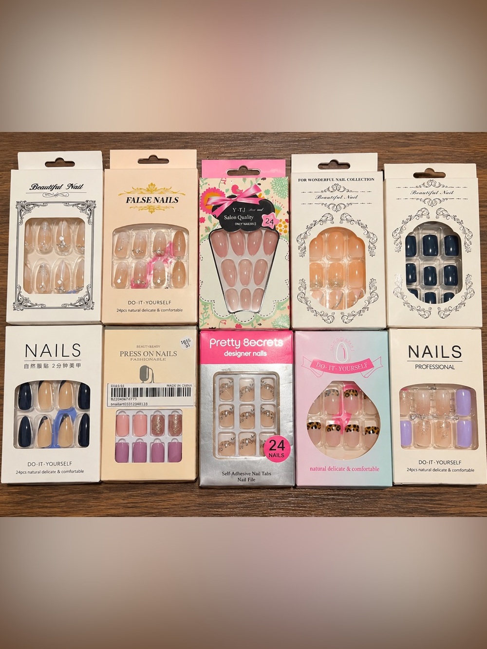 10pc Press On Nail Bundle | French Tip Glam Y2K Nails